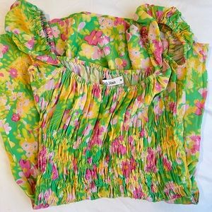 With jéan marseille honeysuckle floral sundress